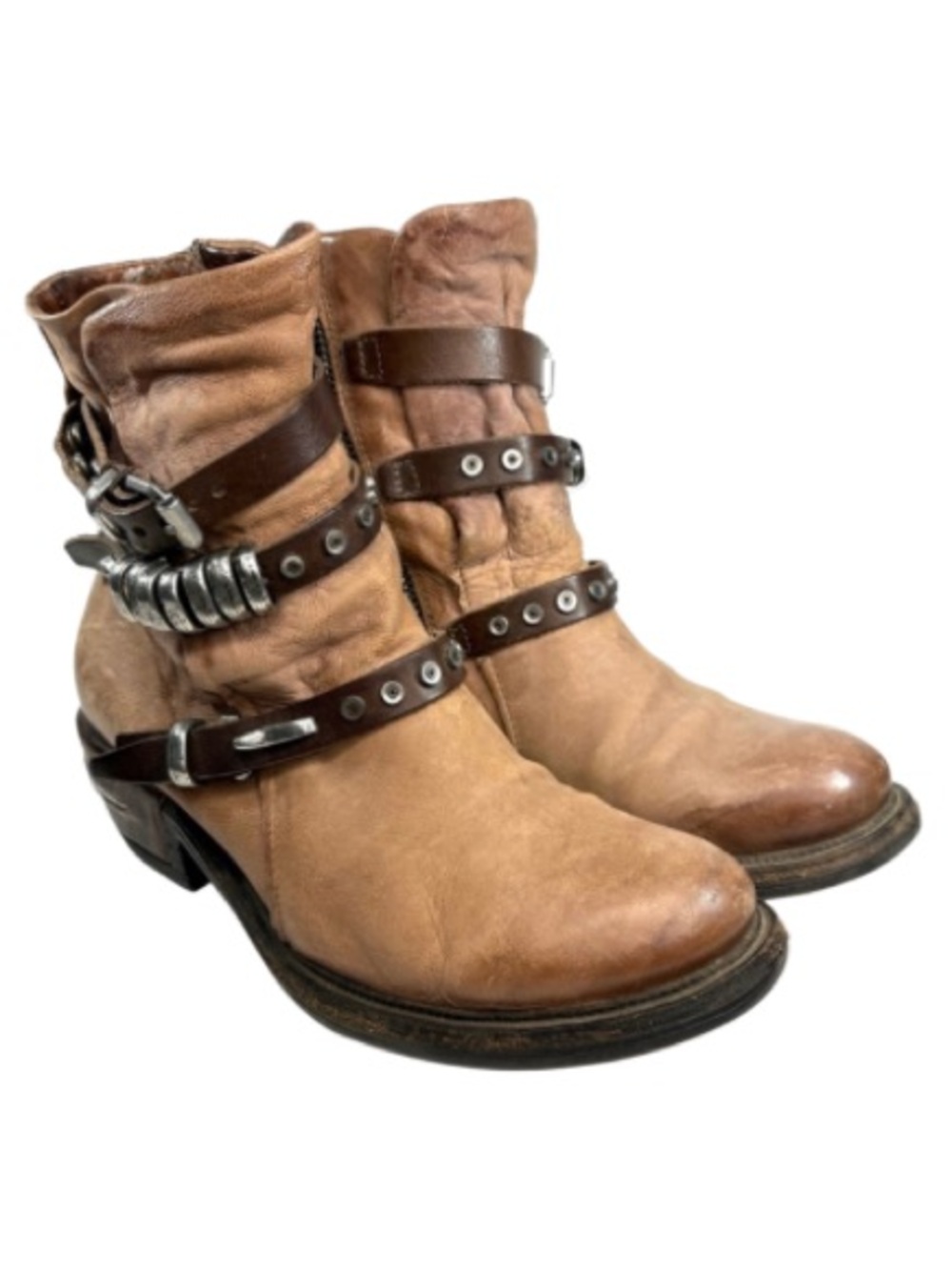 A.S.98 Ives Tan Ankle Boots | 37